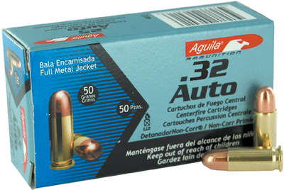 Ammunition Aguila Ammunition Pistol 32ACP AGUILA 32ACP 71GR FMJ 50/1000 • Model: Pistol